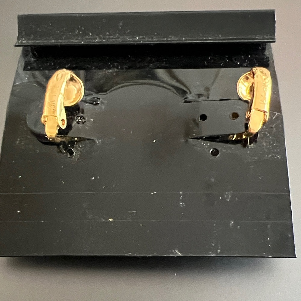 Lindenwold Gold and Silver Angelic Clip On Earrings - Picture 3 of 4